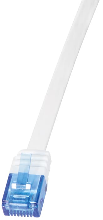 Logilink U/Utp Flach-Patchkabel, Kat. 6, 0,5 M, Weiß