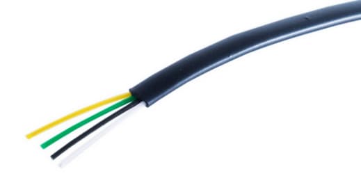 Shiverpeaks Basic-S Telefonkabel, Flach, Schwarz, 100 M