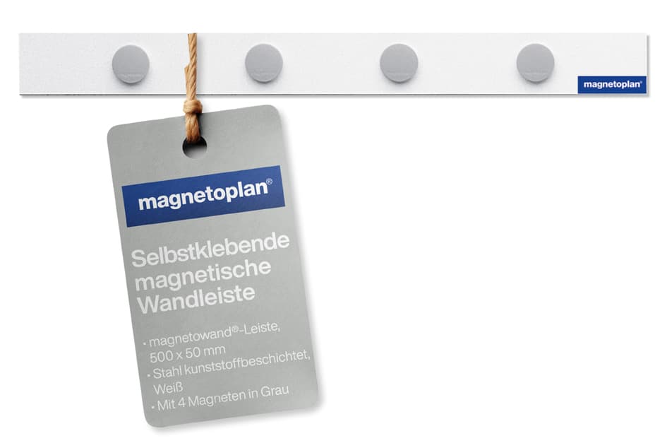 Magnetoplan Magnetowand-Leiste, Mit 6 Magneten