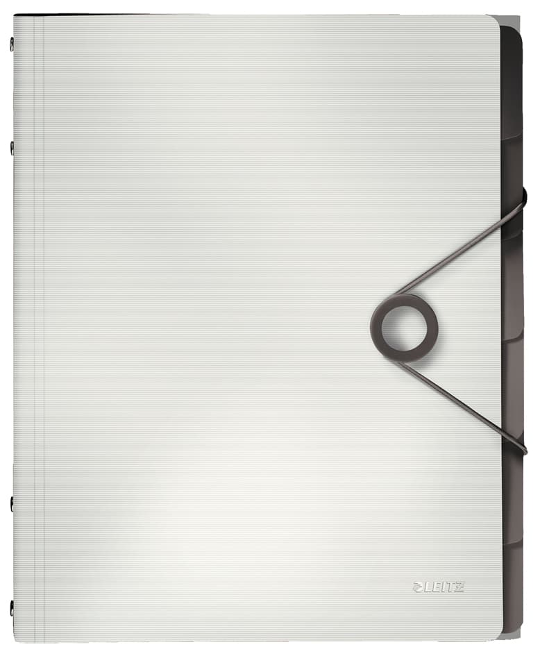 Leitz Ordnungsmappe Solid, Din A4, Pp, 12 Fächer, Schwarz