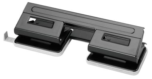 Herlitz Doppellocher, Stanzleistung: 17-18 Blatt, Schwarz
