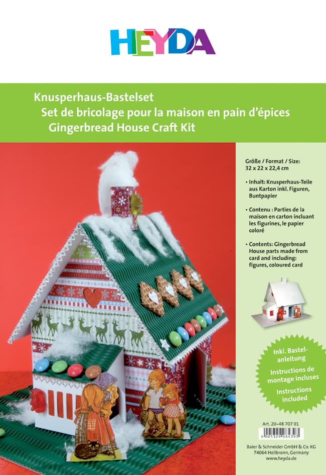 Heyda Knusperhaus-Bastelset, Aus Weißem Karton