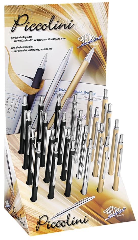 Wedo Kalender-Kugelschreiber Piccolini, 24er Display