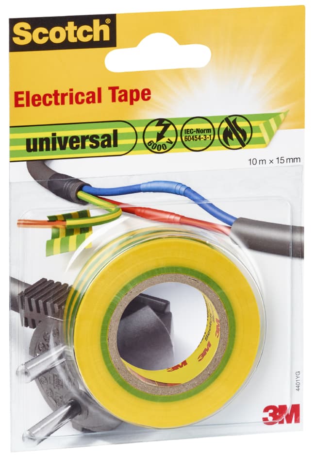 Scotch Isolierband Universal, 15 Mm X 10 M, Gelb / Grün
