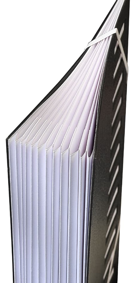 Extendos Pultordner, Din A4, 1-7, 7 Fächer, Schwarz