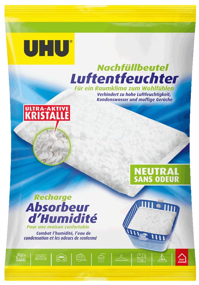 Uhu Luftentfeuchter Nachfüllbeutel, 450 G