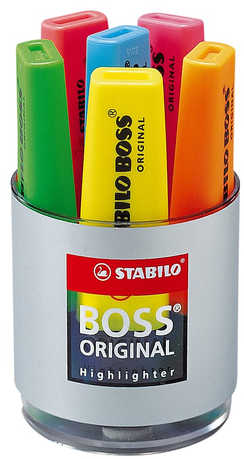 Stabilo Textmarker Boss Original, 6er Rundbox