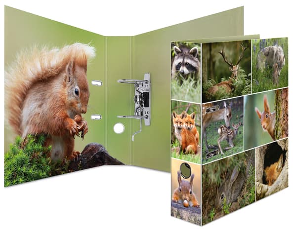 Herma Motivordner , Tierwelten, , Din A4, Waldtiere
