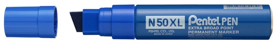 Pentel Permanent-Marker N50xl, Keilspitze Breit, Blau