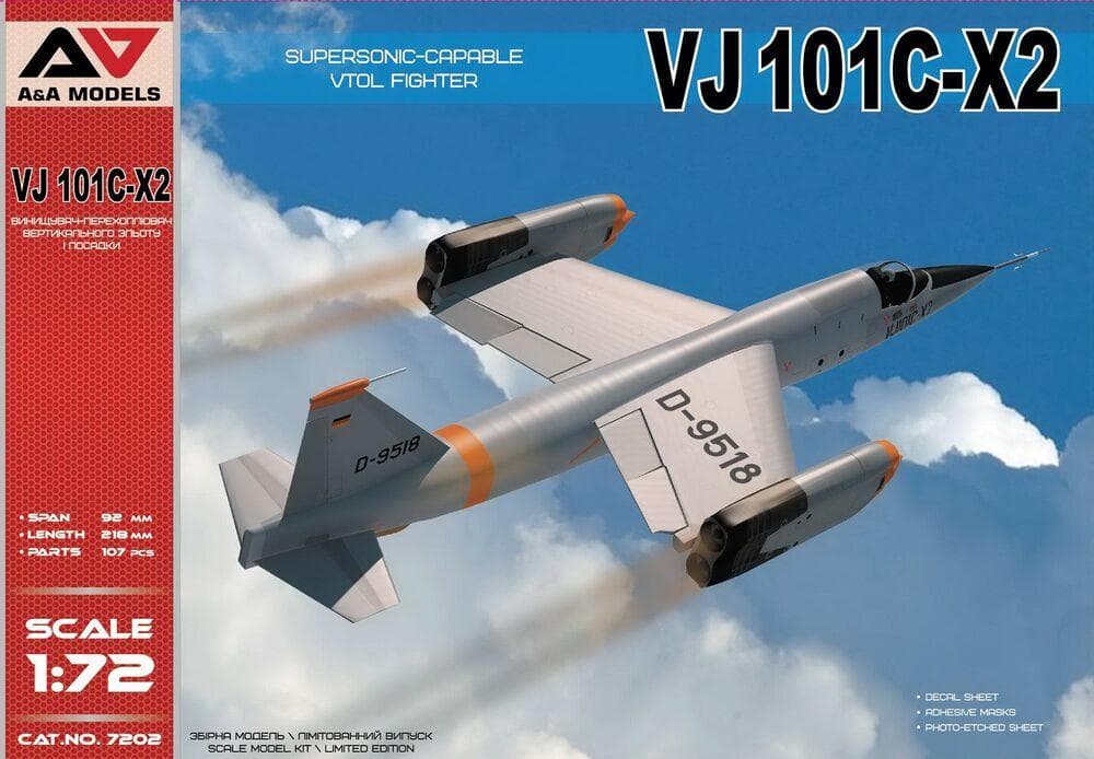 Vj 101c-X2 Supersonic-Capable Vtol Fighter
