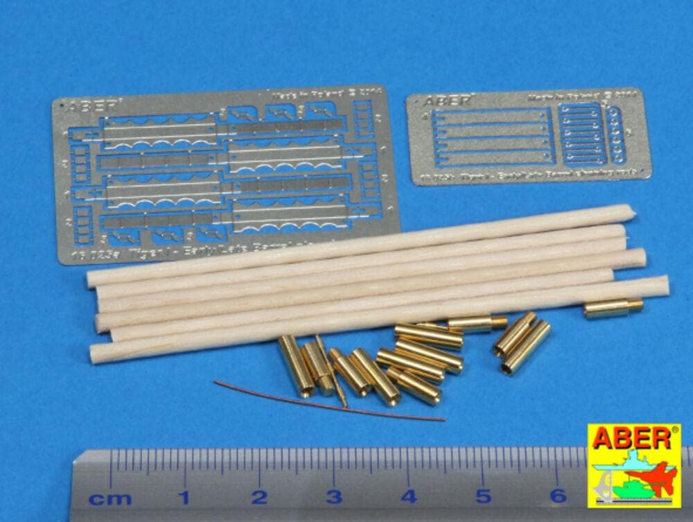 Barrel Cleaning Rods With Brackets For Tiger I Early / Late / Kanonenputzset