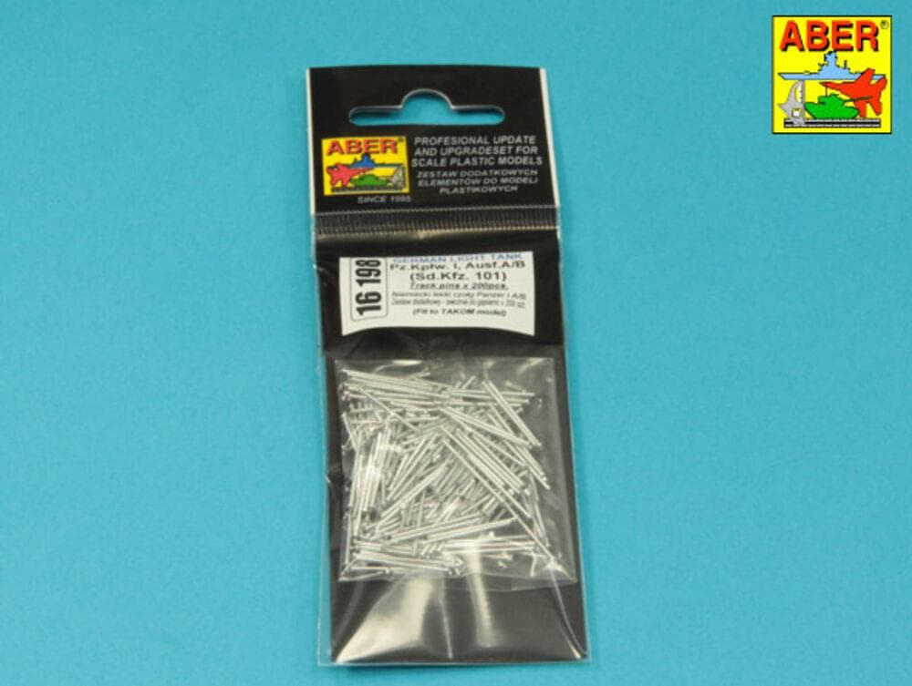Pz.Kpfw.I Ausf. A/B -Track Link Pins X 200 Pcs.