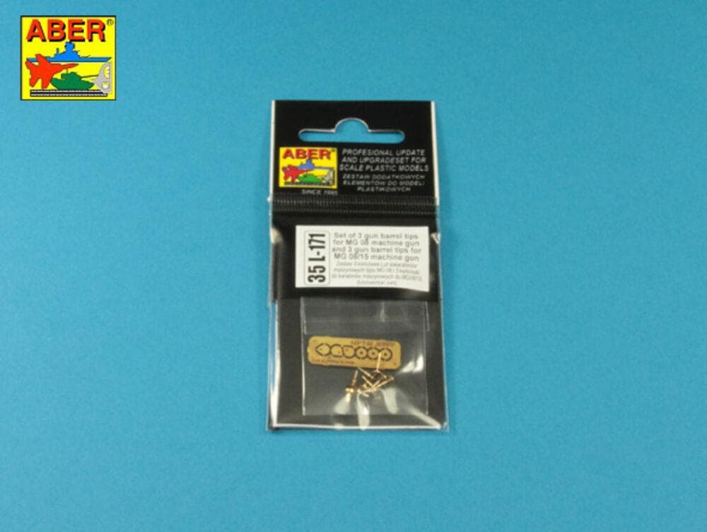 Set Of Gun Barrel Tips For Mg 08 X3 Pcs. And Barrel Tips For Mg 08/15 X 3 Pcs.