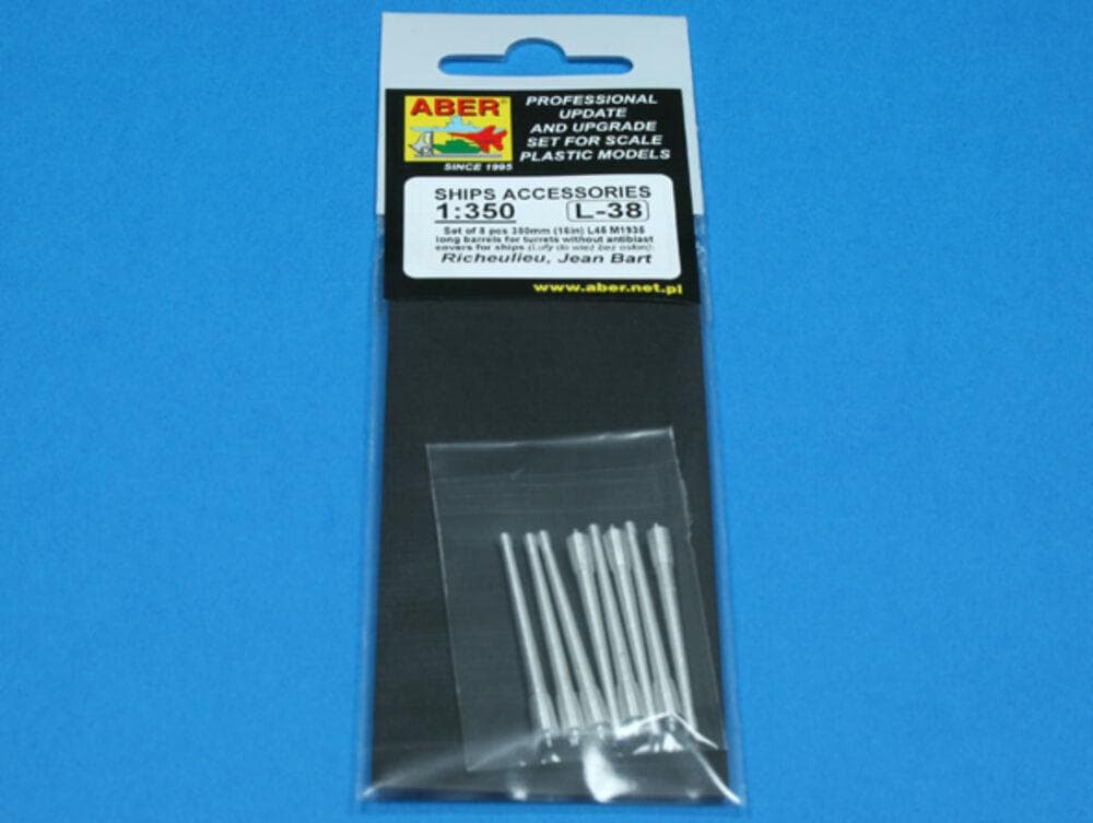 Set Of 8 Pcs 380mm Long Barrels For Ships Richeulieu, Jean Bart