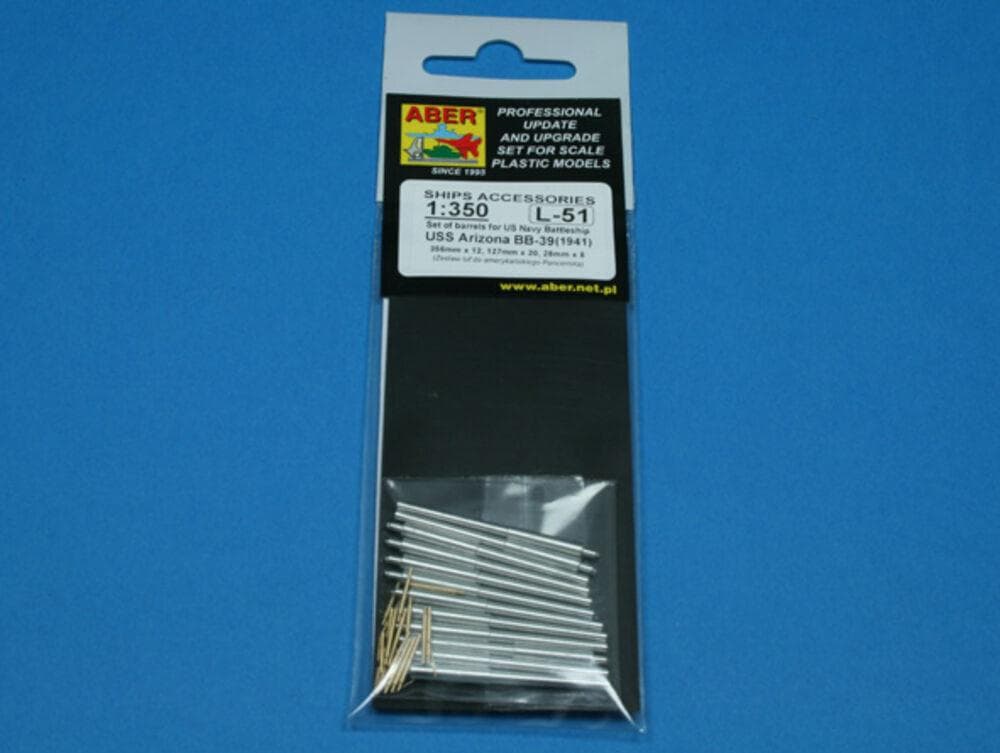 Set Of Barrels For Arizona Class Battleships 356mm X 12 127mm X 20 28mm X 8