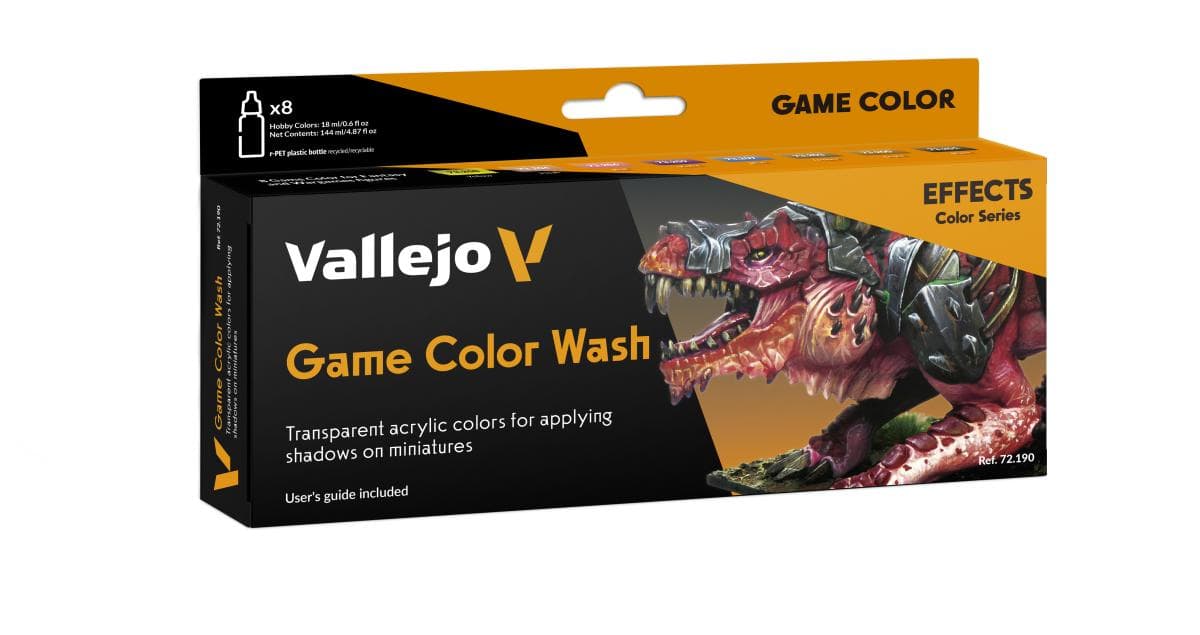 Farb-Set - Effekte Game Color Wash - 8x18ml