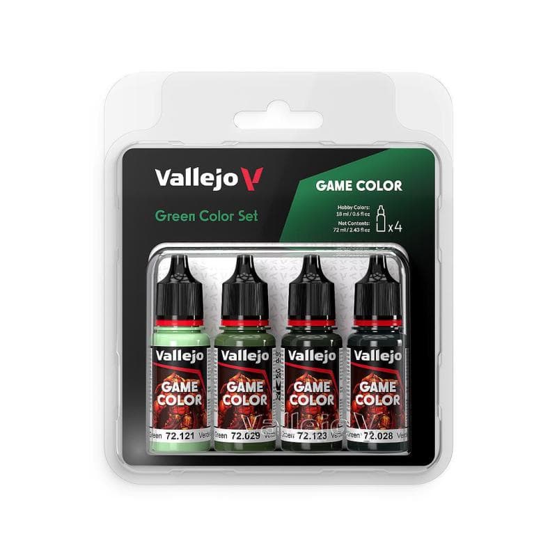 Farb-Set Grün (4 X 18 Ml)