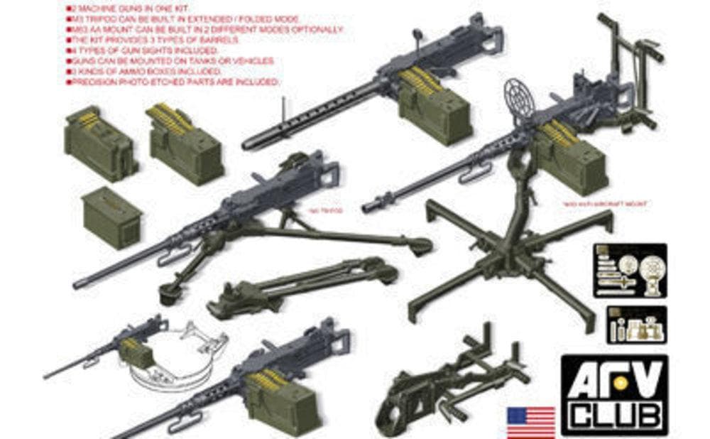 U.S. M2hb .50 Cal Machine Gun Set