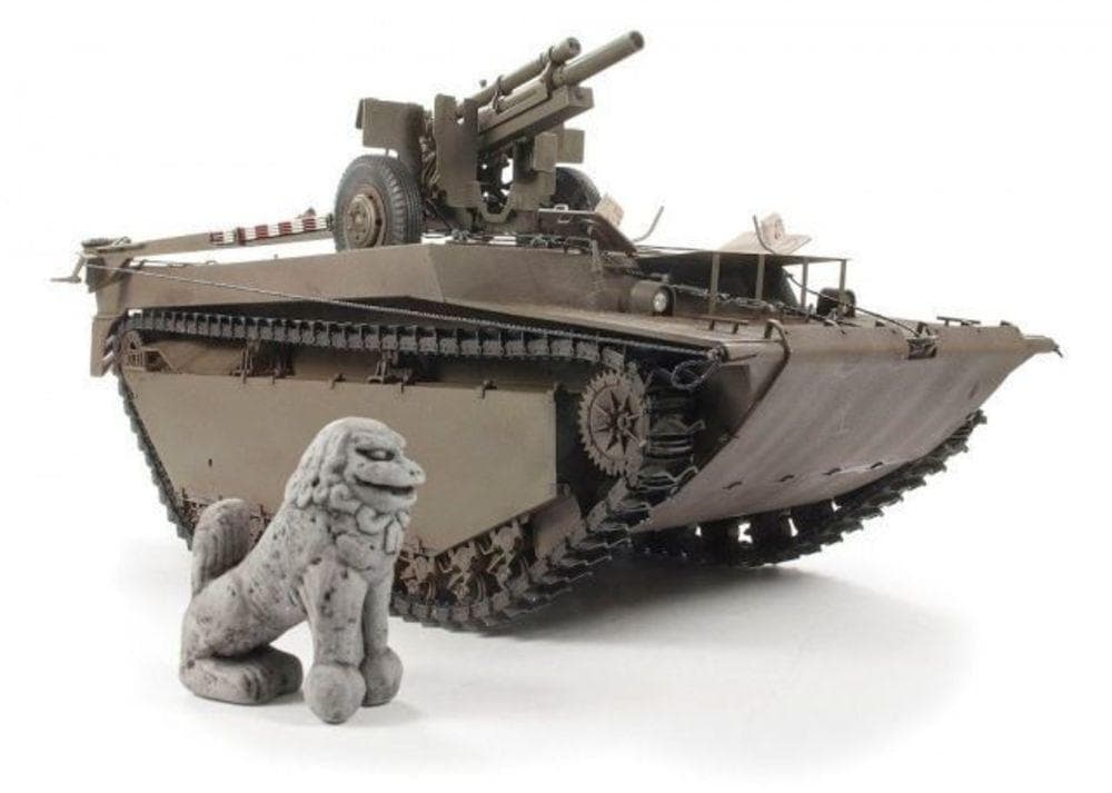 Lvt 4 Buffalo Carrying M2a1 105mm Howitzer