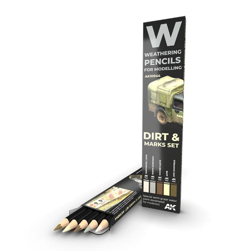 Watercolor Pencil Set - Splashes, Dirt And Stains Set
