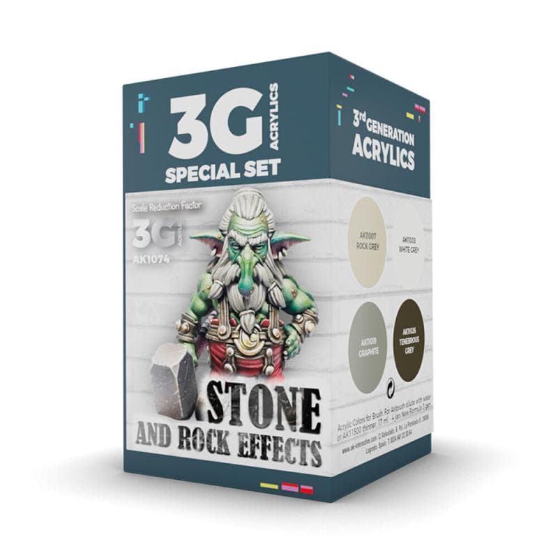 Wargame Color Set. Stone And Rock Effects.