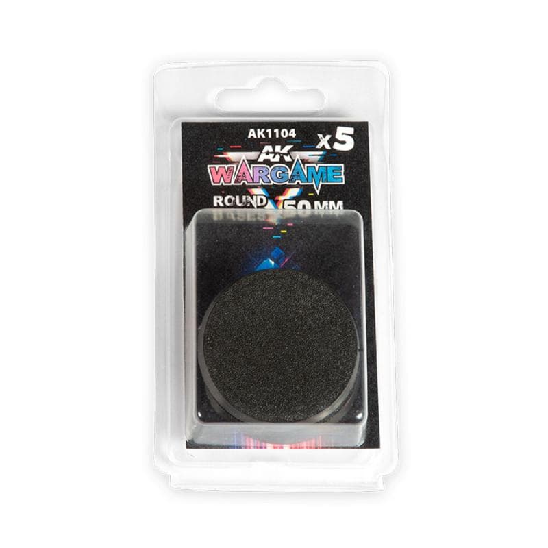 Plastic Wargame Bases. Round Base 50mm