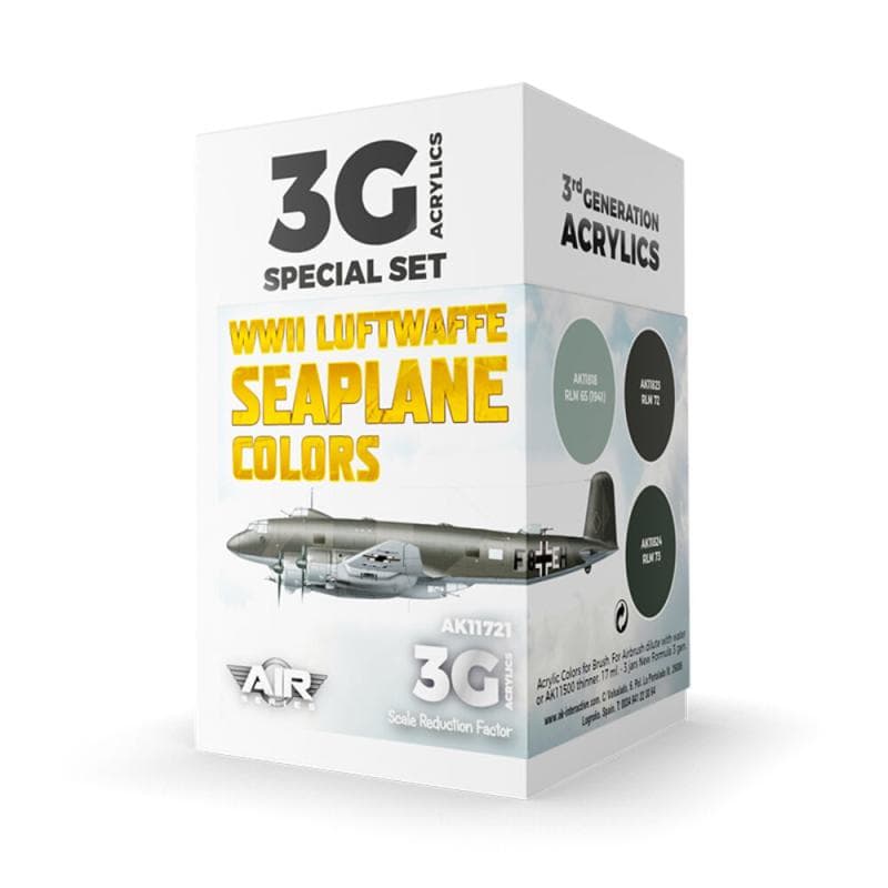 Wwii Luftwaffe Seaplane Colors Set 3g