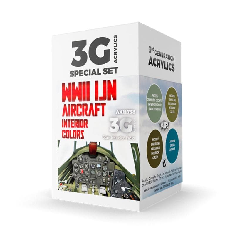 Wwii Ijn Aircraft Interior Colors Set 3g