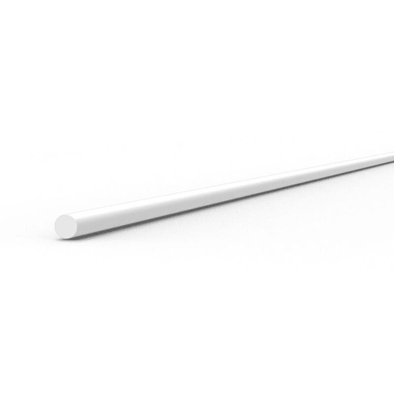 Rod 0.50 Diameter X 350mm - Styrene Strip