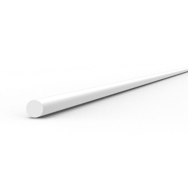 Rod 0.75 Diameter X 350mm - Styrene Strip