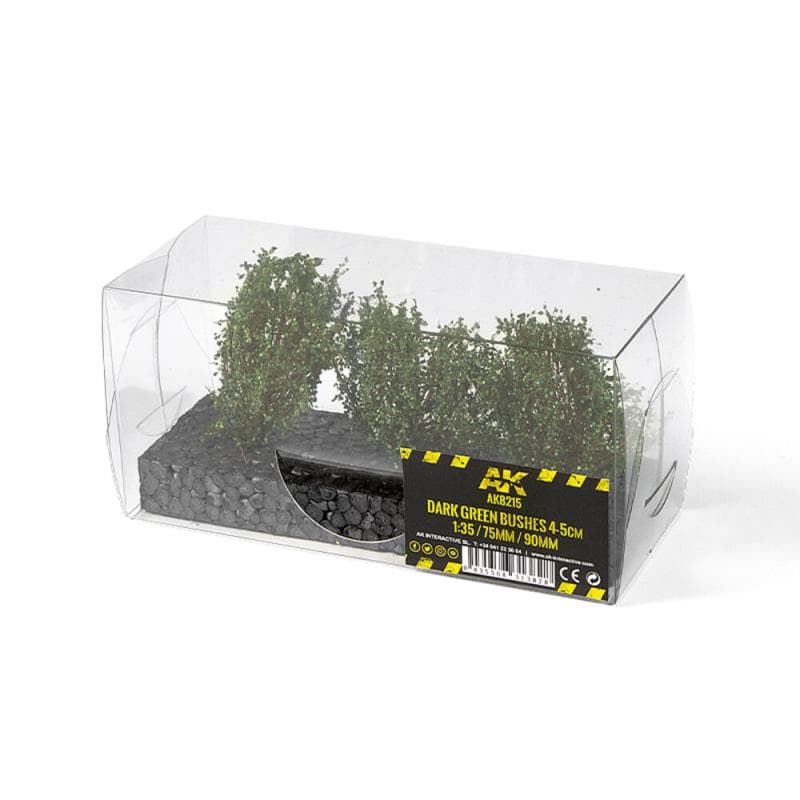 Dark Green Bushes 4-6cm