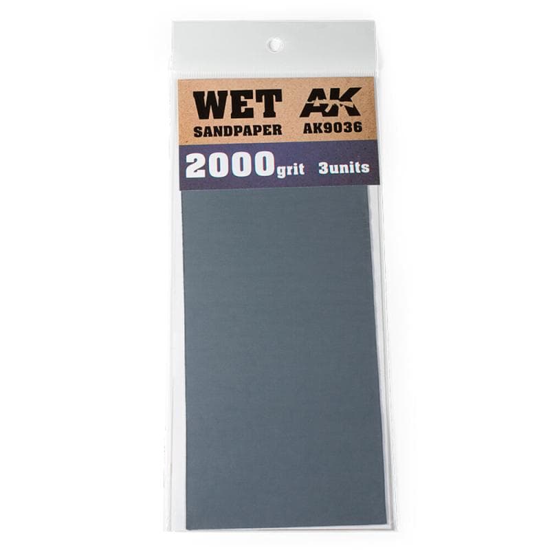 Wet Sandpaper 2000 Grit. 3 Units
