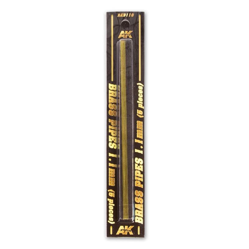 Brass Pipes 1,1mm, 5 Units