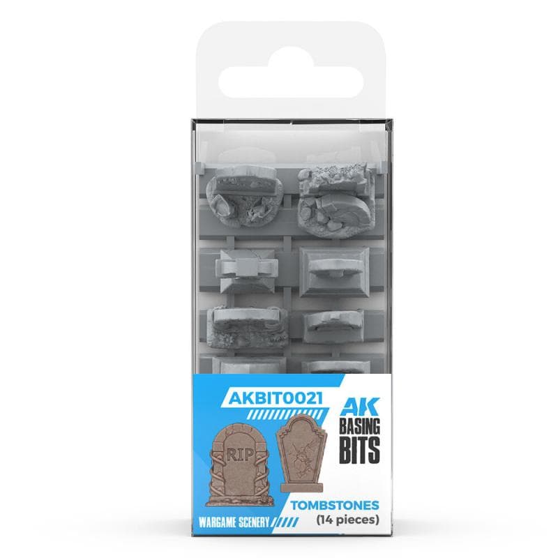 Tumbstones - Basing Bits - 3d Druck - 14 Stück