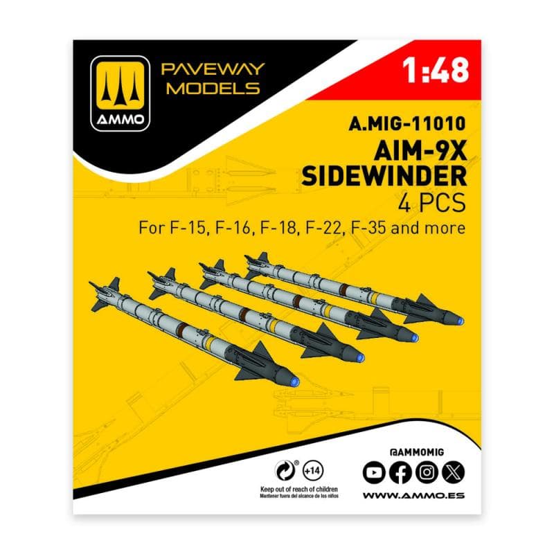 Aim-9x Sidewinder (4 Pcs)