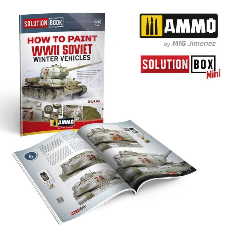 Solution Book 20 - How To Paint Wwii Soviet Winter Vehicles - (Multilingual)