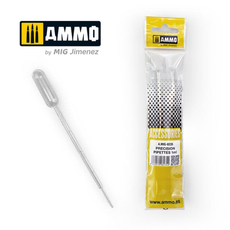 Small Pipettes 1ml (0.03 Oz) - 4 Pcs.