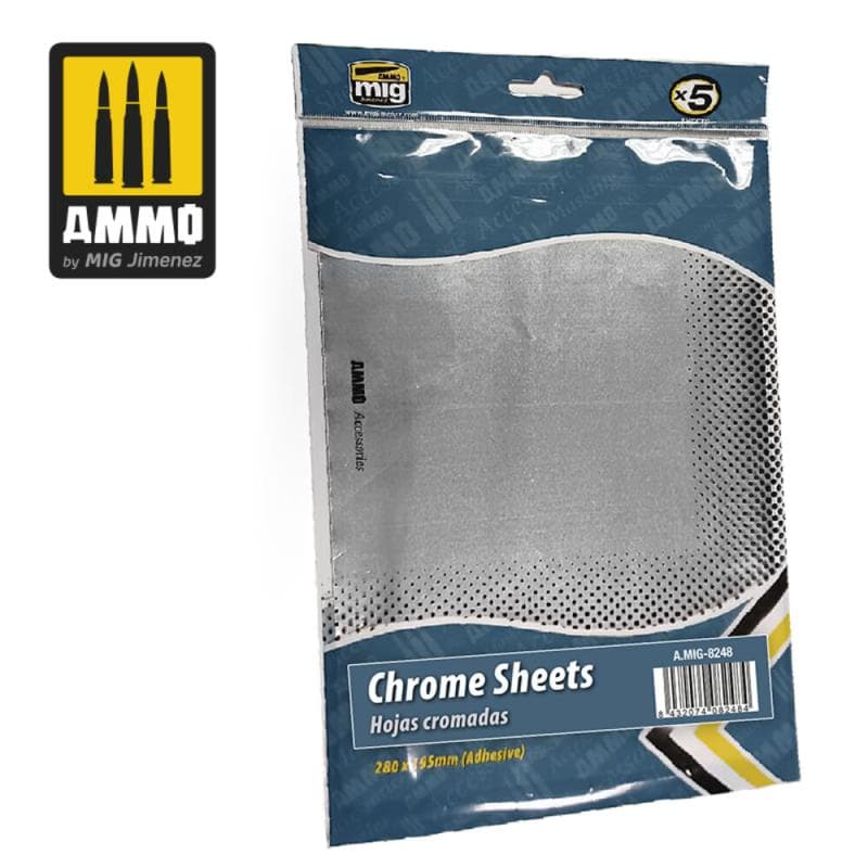 Chrome Sheets 280mm X 195mm