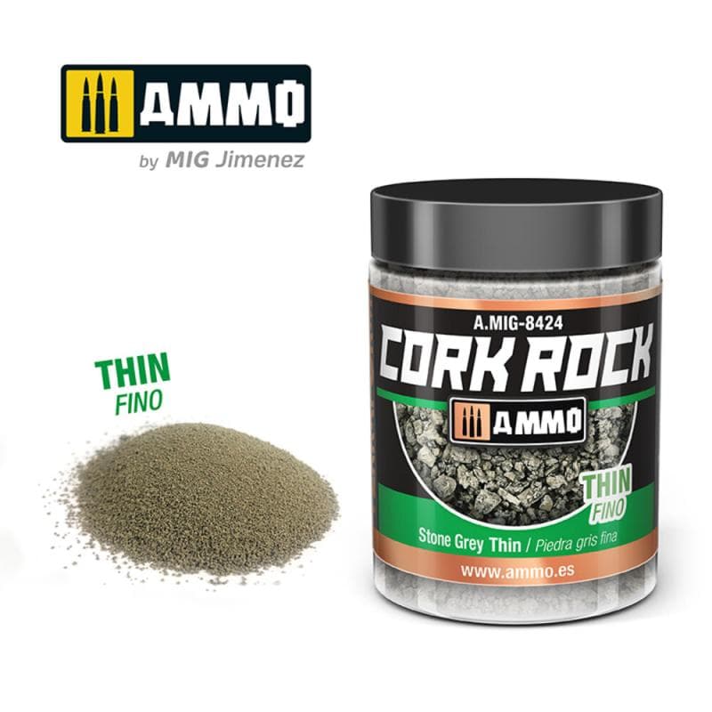 Create Cork Stone Grey Thin (Jar 100ml)