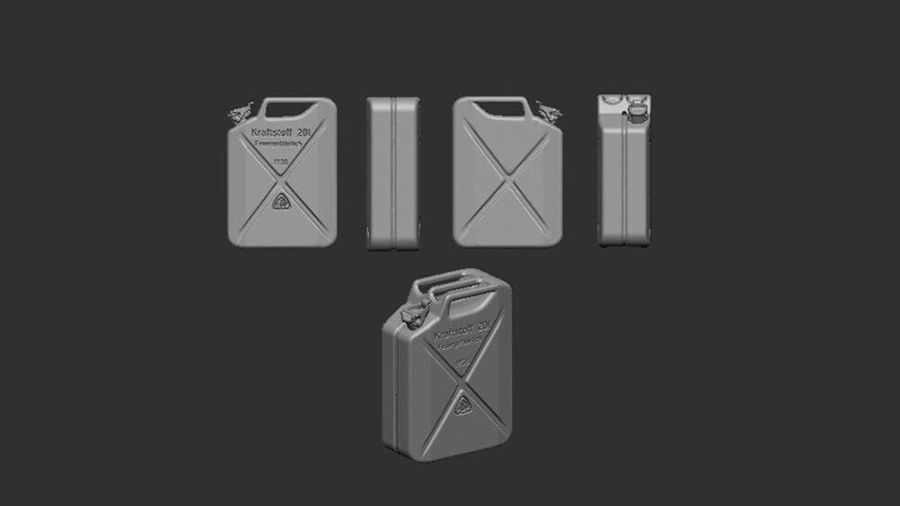 Jerry Can 20 Litre, German Army Wwii - Wehrmacht Wwii