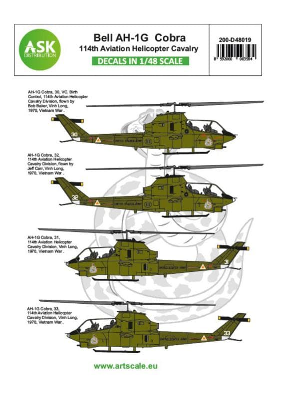 Bell Ah-1g Cobra 114th Aviation Helicopter Cavalery - Part 3