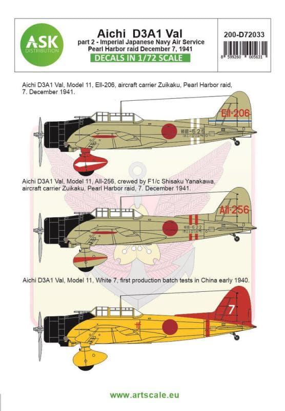 Aichi D3a1 Val Part 2 - Pearl Harbor Raid, 7. December 1941