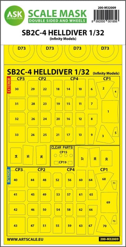 Sb2c-4 Helldiver - Double-Sided Express Mask For Infinity