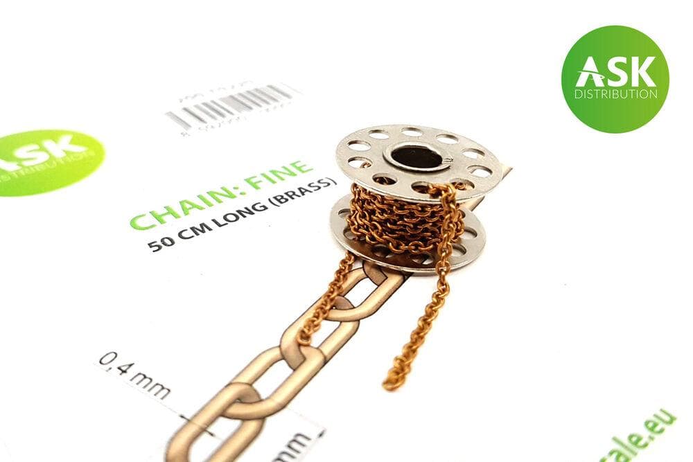 Chain: Fine - 50 Cm Long (Brass)