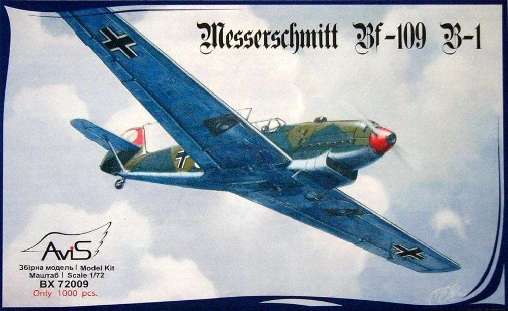 Messerschmitt Bf 109 B-1 Wwii German Fighter