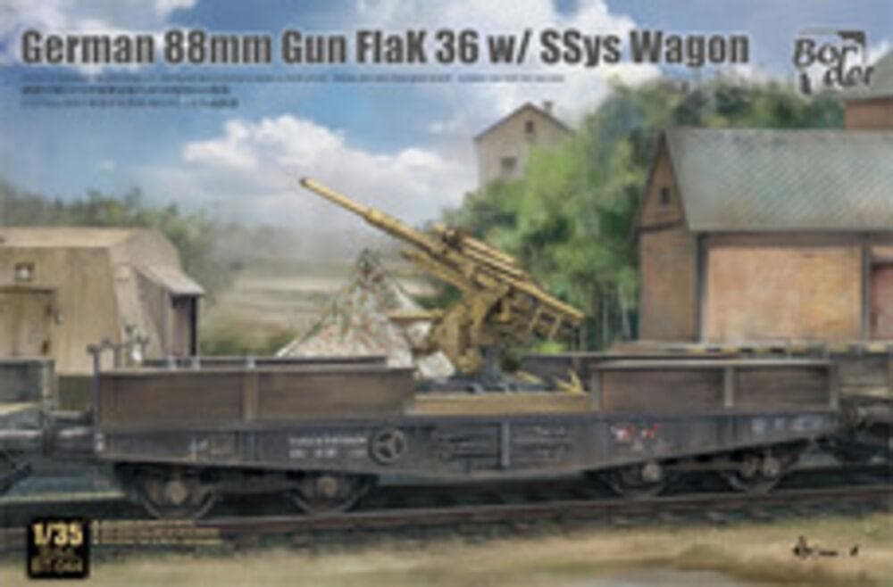 German 88 Mm Gun Flak 36 W/ Ssys Wagon