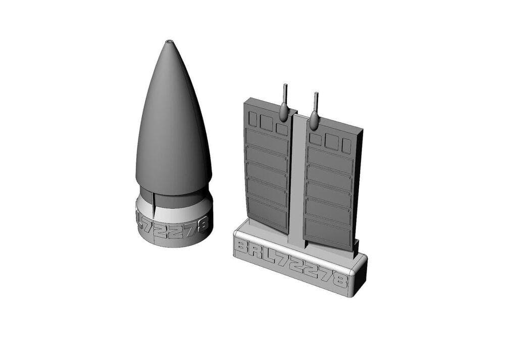 Mig-29a Radome And Closed Upper Jet Intakes (Italeri Kit)