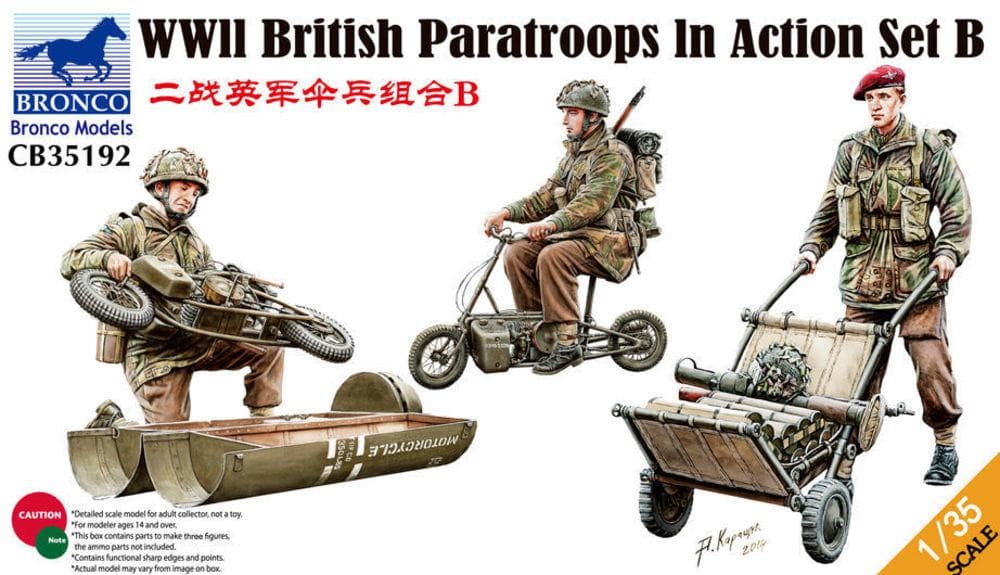 Wwii British Parattroops In Action Set B