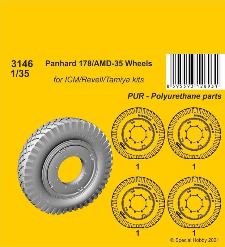 Panhard 178/Amd-35 - Wheels