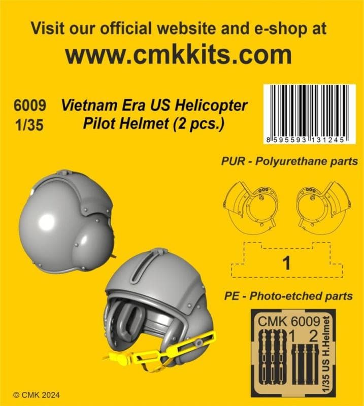 Vietnam Era - Us Helicopter Pilot Helmet (2 Pcs.)